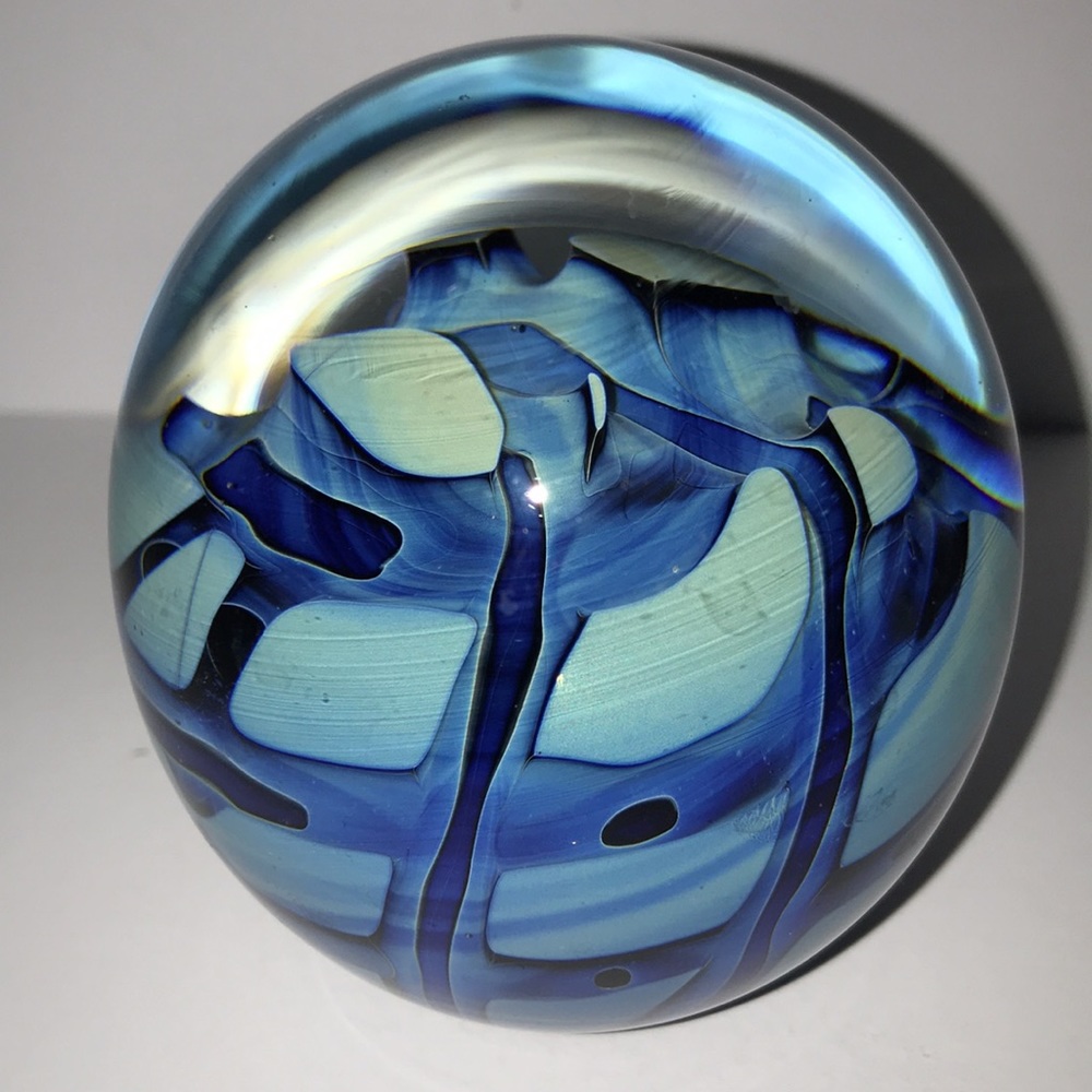 Art glass paperweight signed and dated excellent condition vintage Eikholt - Picture 3 of 9